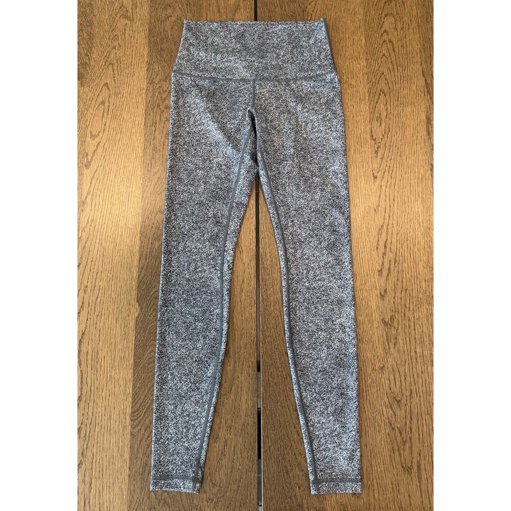 Lululemon Wunder Under High Rise Leggings Women’s Size 6 Heathered Black